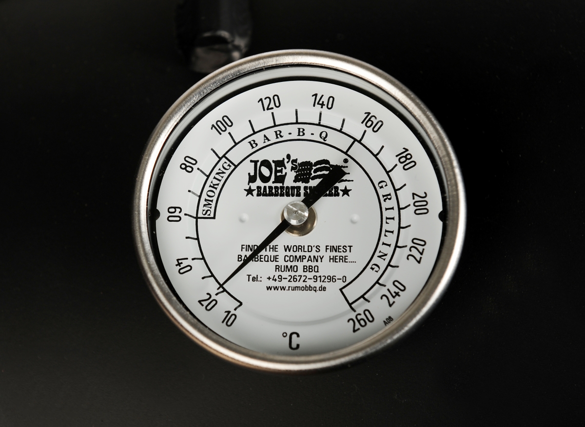 Joe's Chuckwagon Original 3 Zoll Edelstahl-Thermometer