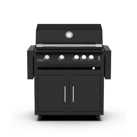 Brabura Edelstahl Gasgrill Fusion 400 RM Black inkl. Sear Burner