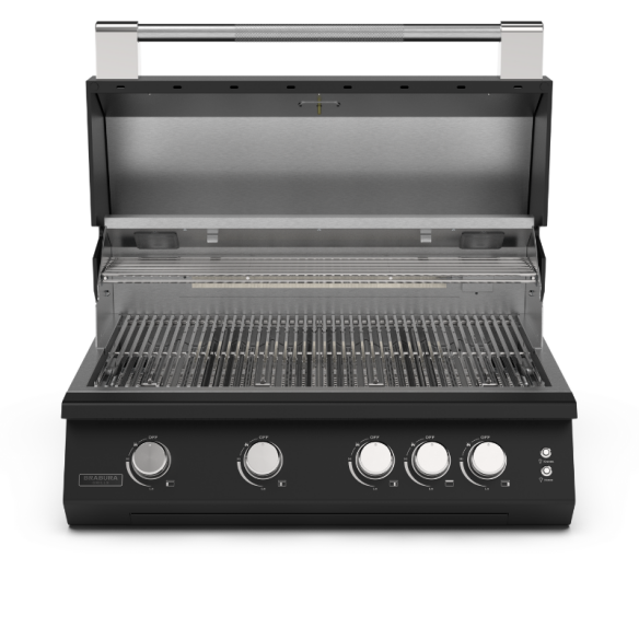 Brabura Edelstahl Gasgrill Fusion 400 RM Black Built-in /- Einbau inkl. Sear Burner