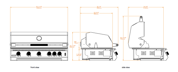 Brabura Edelstahl Gasgrill Fusion 500 RS inkl. Sear Burner