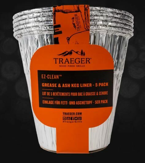 Traeger Fett- und Aschebehälter für EZ-Clean 5er Pack BAC608