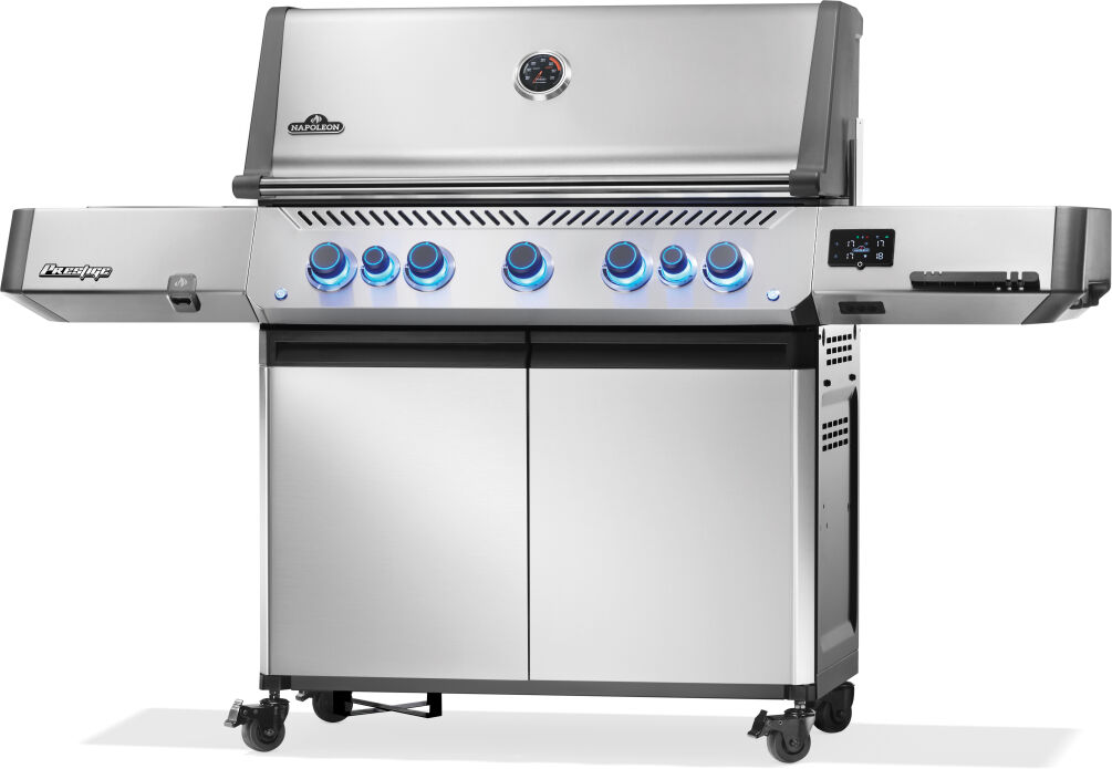 Napoleon Gasgrill Prestige 665, Connected, Edelstahl inkl. Dutchoven Set & Abdeckhaube P665VXRSIBPSS-DE