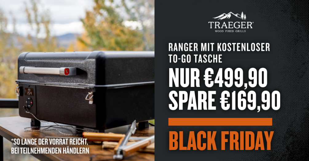 Traeger Ranger Pelletgrill Edition 2024 inkl. Abdeckhaube TFT18KLDE