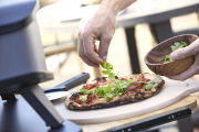 Cozze Pizza Schneidebrett aus Buche Holz, Ø400 mm.