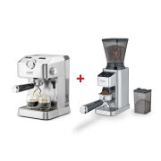 CASO Espresso Gourmet + BaristaChef Inox