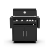 Brabura Edelstahl Gasgrill Fusion 400 RM Black inkl. Sear Burner