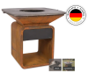 MOESTA ONE FIREPLACE - Corten mit Guss Grillplatte