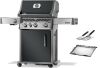 Napoleon GasgrillRogue PRO 425 SIB Charcoal Grau inkl. Edlestahlrost, Edelstahlpancha & 2 teiliges Plancha Tool-Set 