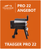 Traeger Pelletgrill Pro Serie 22 - Blau Edition 2024 * Aktion *