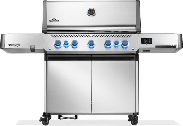 Napoleon Gasgrill Prestige 665, Connected, Edelstahl inkl. Dutchoven Set & Abdeckhaube