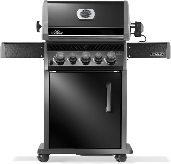 Napoleon Gasgrill Rogue PRO-S 425 mit Gußrosten, Schwarz, inkl. Drehspieß