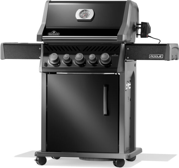 Napoleon Gasgrill Rogue PRO-S 425 mit Gußrosten, Schwarz, inkl. Drehspieß