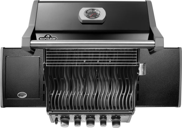 Napoleon Gasgrill Rogue PRO-S 425 mit Gußrosten, Schwarz, inkl. Drehspieß