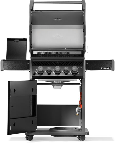 Napoleon Gasgrill Rogue PRO-S 425 mit Gußrosten, Schwarz, inkl. Drehspieß