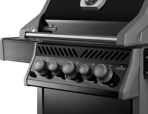 Napoleon Gasgrill Rogue PRO-S 425 mit Gußrosten, Schwarz, inkl. Drehspieß