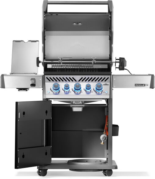 Napoleon Gasgrill Rogue PRO-S 425 mit Gußrosten, Schwarz, inkl. Drehspieß