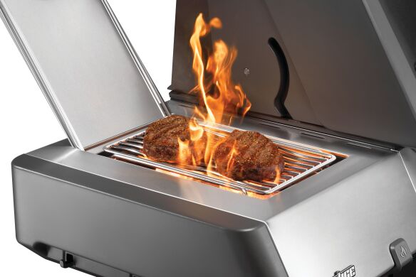 Napoleon Prestige 500 Edelstahl Gasgrill - mit SIZZLE ZONE und Heckbrenner inkl. Abdeckhaube Mod. 2025