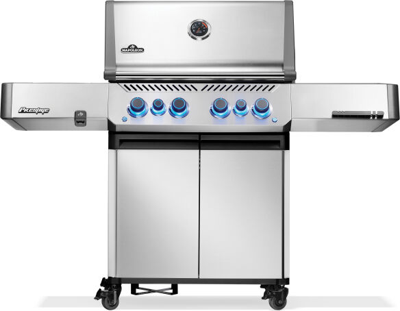 Napoleon Prestige 500 Edelstahl Gasgrill - mit SIZZLE ZONE und Heckbrenner inkl. Abdeckhaube Mod. 2025